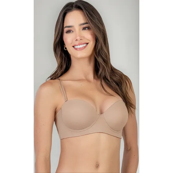 Brasier Strapless Con Realce Natural 10005503 Piel