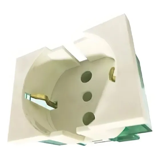 Modulo Tomacorriente Schuko 16a Cambre 6917 Siglo Xxi Xxii Color Blanco