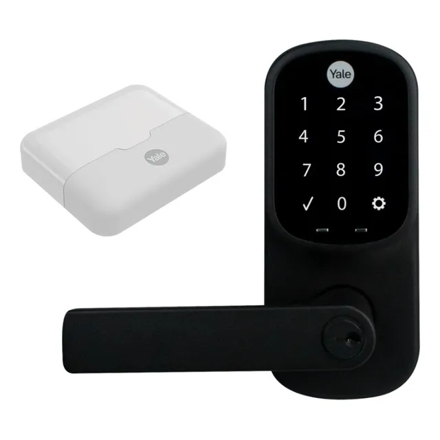 Cerradura Digital Eléctrica Yrl226 Negro Con Hub Y Módulo