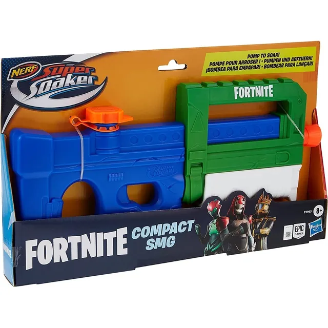 Pistola De Agua Nerf Fornite Super Soaker Compact Smg