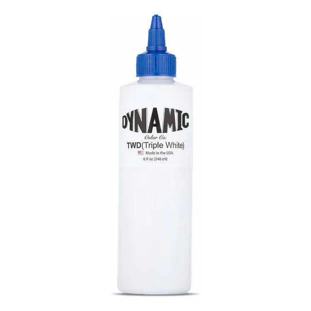 Tinta Dynamic Triple White Tattoo 8oz | Blanco Intenso