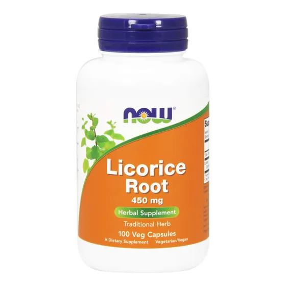 Suplementa Ahora Raíz De Regaliz (glycyrrhiza Glabra) 450 Mg