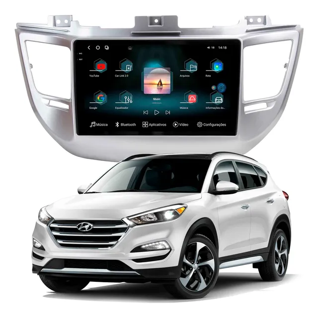 Multimidia Aikon Fóton G3 Tucson 2017 A 2022 12+256gb 9p