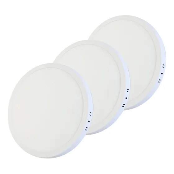Plafón Led Redondo Aplicar 24w Luz Fría/cálida Pack Blanco 3