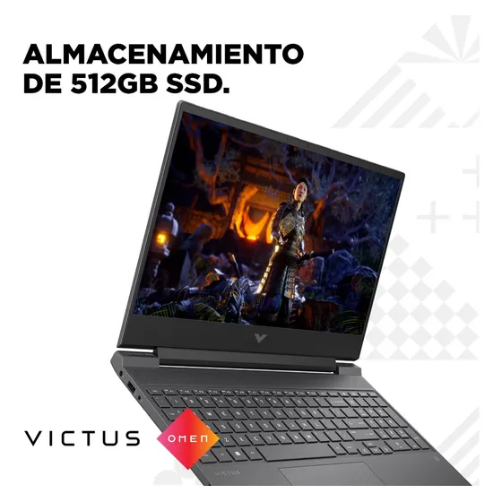 Laptop Hp Victus 15-fa2701la I5 13420h Rtx 4050 16gb 512gb Plata Mica