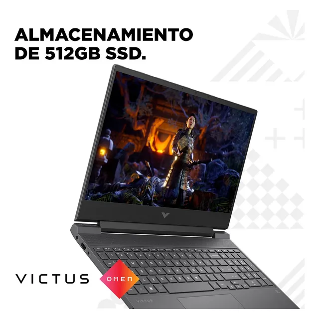 Laptop Hp Victus 15-fa2701la I5 13420h Rtx 4050 16gb 512gb Plata Mica