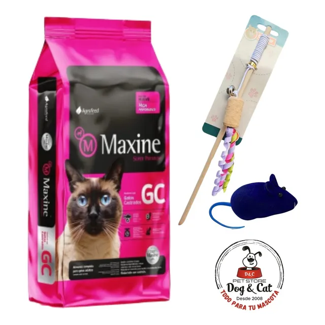 Alimento Maxine Gatos Castrado 7.5kg + Regalos!!