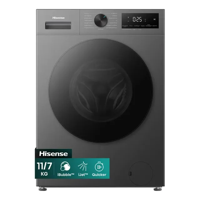 Lava E Seca Hisense 1i Titânio 11kg / 7kg Inverter...