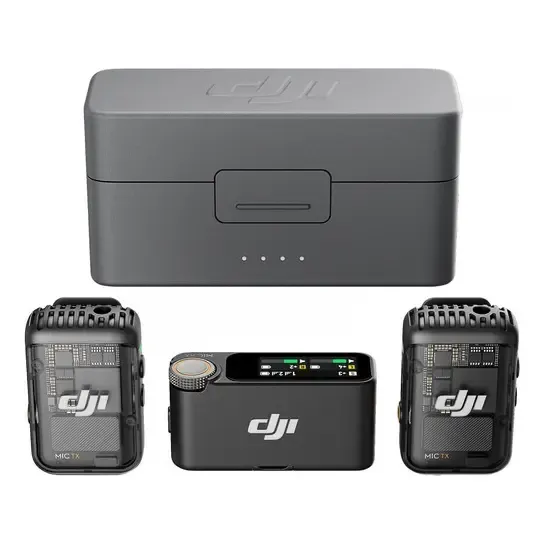 Kit de Transmisor Inalámbrico DJI Mic 2 2TX + 1RX + Estuche de carga FCC | Cuotas sin interés