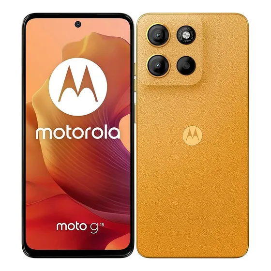 Motorola G15 6,72'' 4g 4gb 256gb Dual Cam 50mp Naranja