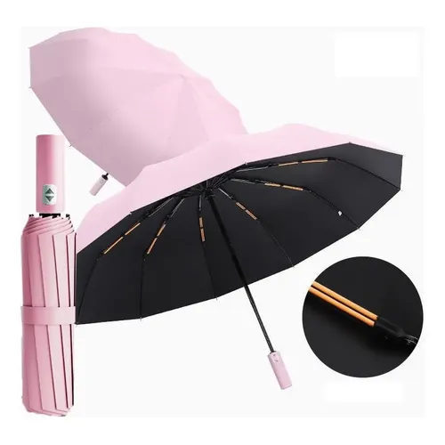 full Automatic Umbrella] 8-bone Vinyl Sun Umbrella-light