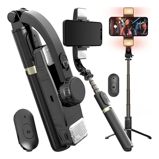 Estabilizador Para Celular Gimbal 5 En 1 Con Control + Led