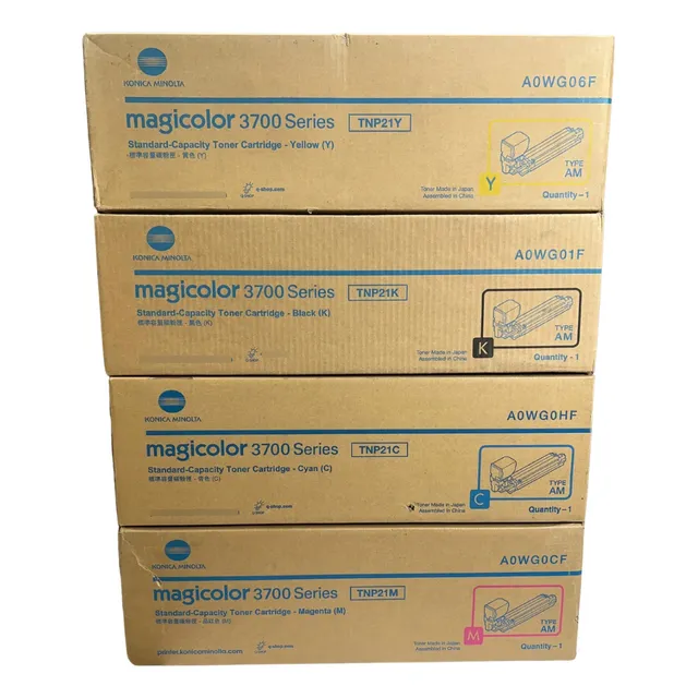 Toner Original Konica Minolta Magicolor 3700 Paq 4 Pzas