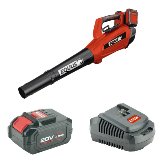 Sopladora inalámbrica Brushless 6603KIT mas batería mas cargador color rojo