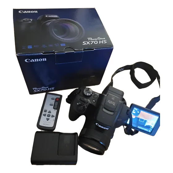 Canon Powershot Sx70 Hs - Cámara Compacta Digital -impecable Negro