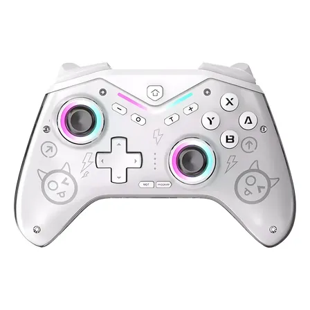 Control Inalámbrico Bluetooth Para Switch Pc Ios Blanco