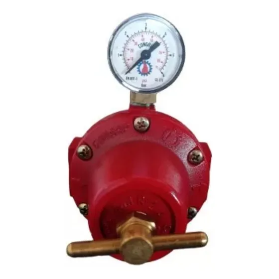 Regulador De Alta Presión Con Manómetro Para Gas Lp R3a-m