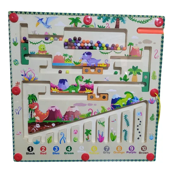 Laberinto Magnético De Colores Y Números Juego Montessori 