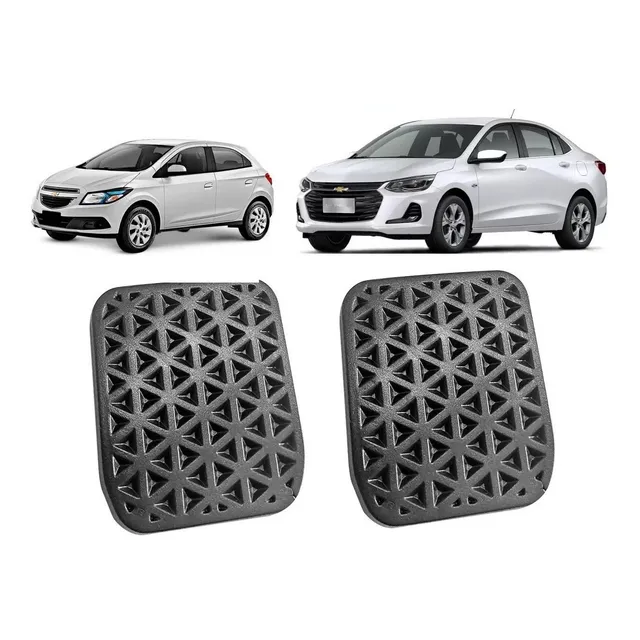 Par De Capas Dos Pedais Freio E Embreagem Gm Chevrolet