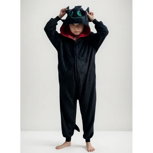 Pijama Mameluco Chimuelo Infantil Furia Nocturna, Disfraz
