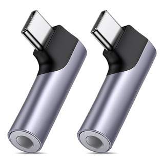 Adaptador Convertidor Usb Tipo C A Jack 3.5mm Audífonos 2pcs Adaptador Convertidor Usb Tipo C A Jack 3.5mm Audífonos 2pcs