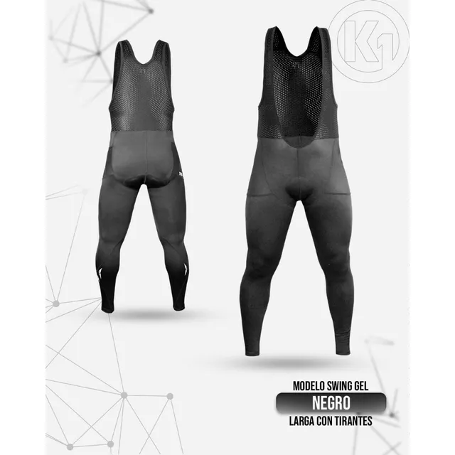 Licra Larga Con Tirantes De Ciclismo Swing-gel. Pad 8hrs K1