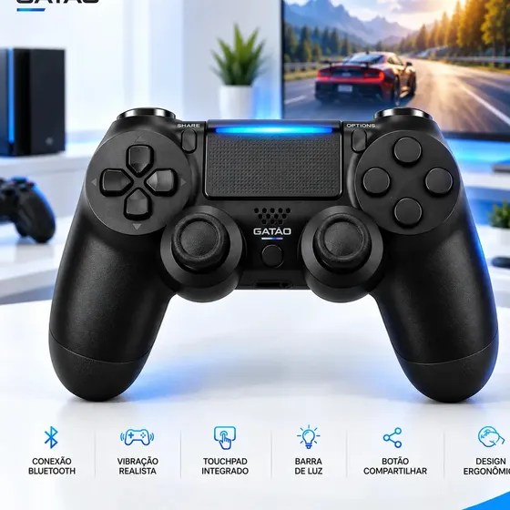 Controle Sem Fio Bluetooth Joystick Gamepad Manete Para Videogame PC Gamer Celular Android Smart TV