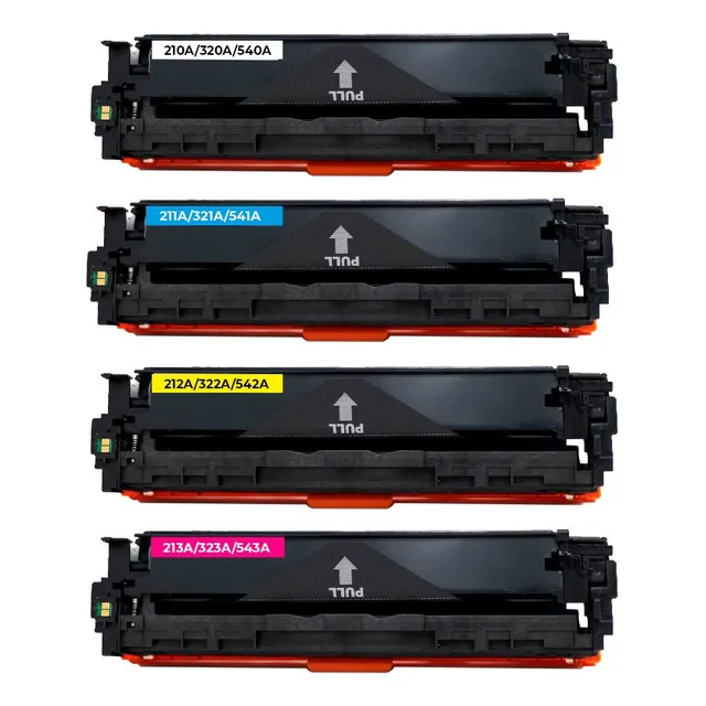 Juego Completo Toner 210a 320a 540a 211a 212a 213a Cp1215 Tinta Negro/cian/magenta/amarillo