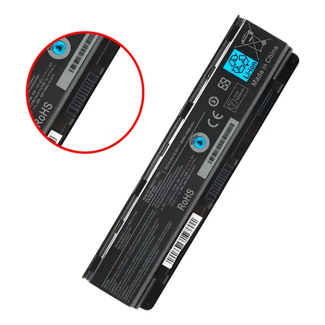 Bateria Toshiba Pa5024u L855, L850, L845, S855, C855, C55 Batería Negro