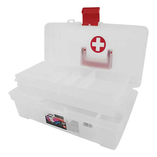 Caja Multiusos 14 35cm Botiquin Transparente Caja Multiusos 14 35cm Botiquin Transparente