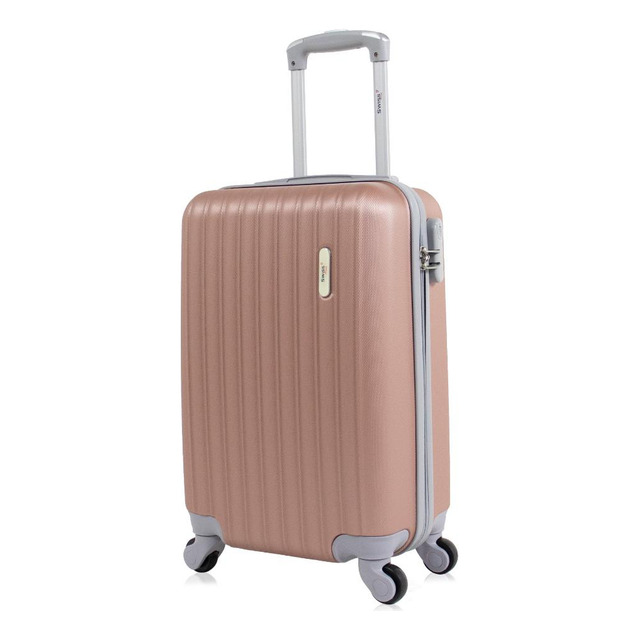 Mala Pequena De Bordo Londres 4 Rodas Swiss Move Rose Rose Mala Pequena De Bordo Londres 4 Rodas Swiss Move Rose Rose