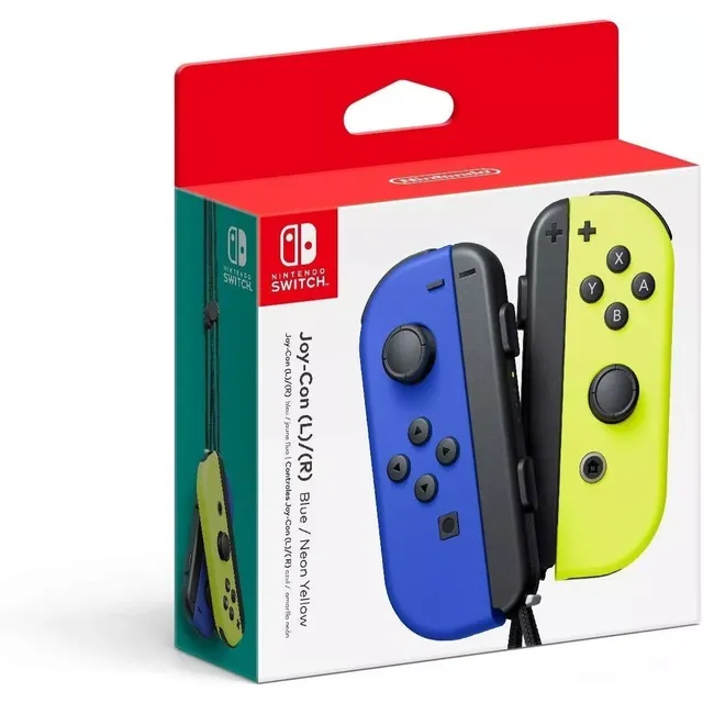 Joystick inalámbrico Nintendo Switch Joy-Con (L)/(R) LED RGB azul/amarillo neón