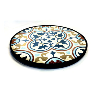 Mosaico Terra Lazy Susan Mesa Giratoria Hecho A Mano Diseno Mosaico Terra Lazy Susan Mesa Giratoria Hecho A Mano Diseno