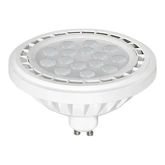 Lampara Foco Led Ar111 12w Gu10 Cuerpo Blanco 