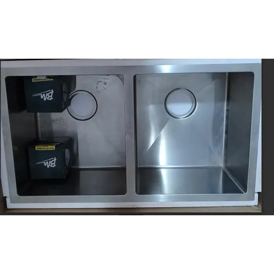 Fregadero Doble Tina Acero Inoxidable Marca Bm Import