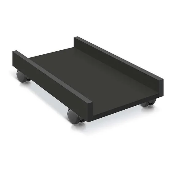 Carrinho Suporte Para Computador 100% Mdf Preto 20x40