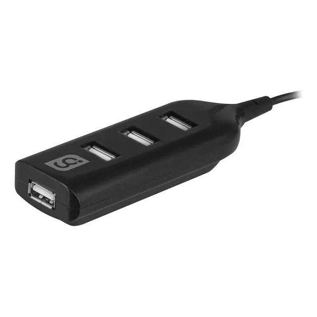 Mini Hub 2.0 Con 4 Puertos Y Luz Led 18-3505