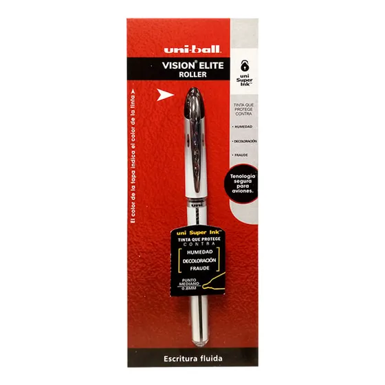 Boligrafo Uni-ball Vision Elite Ub200ne1 Negro Mediano 1pza