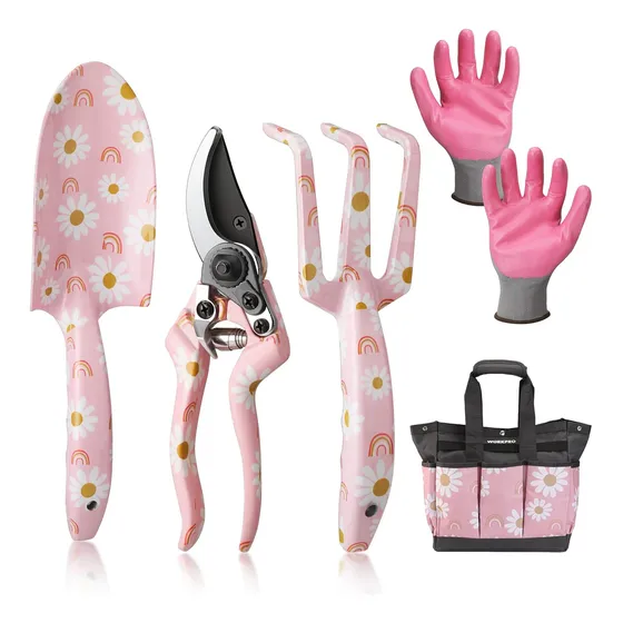 Juego De Herramientas Workpro, Aluminio Resistente, Rosa