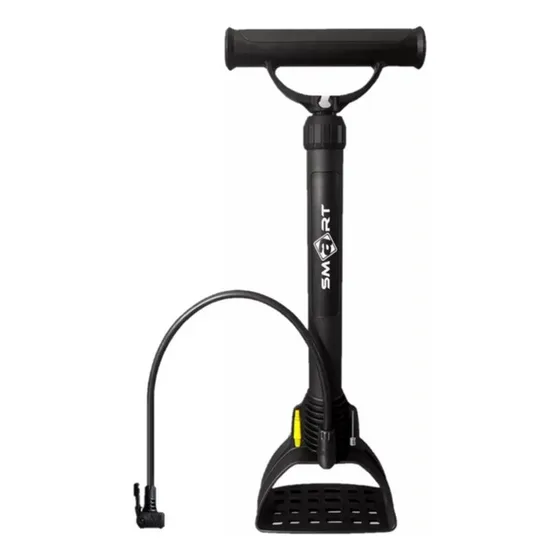 Inflador Smart Pie Picos Bici Auto Pelota Inflables Color Negro