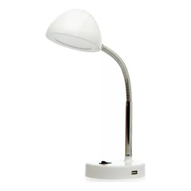 Lum. De Escritorio Led 3.5w 4000k Blan. C/usb Sica Estructur