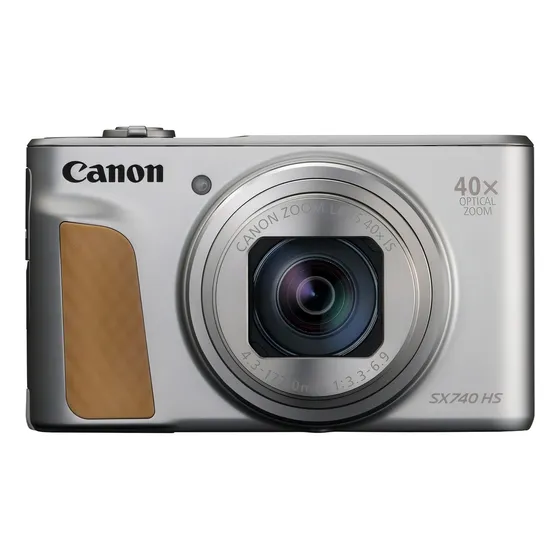 Canon PowerShot SX740 HS compacta avançada cor prateado