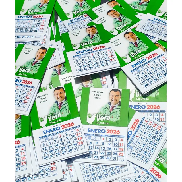 100 Calendarios Magnéticos Personalizados 