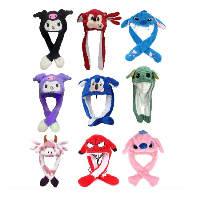 Gorrito Kawaii Viral Sanrio, Stitch, Sonic. Mueve Las Orejas