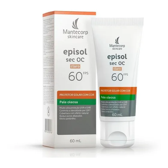 Protetor Solar Episol Sec Oc Fps 60 Claro 60ml