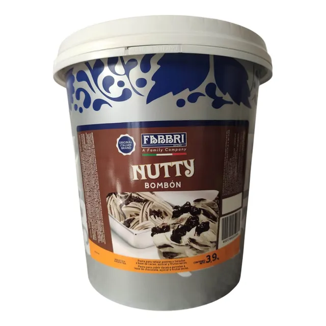 Nutty Bombon Fabbri 3,9 Kg Pasteleria Heladeria Nutella