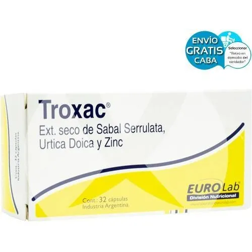 Suplemento en cápsulas Eurolab Troxac, vitaminas Troxac