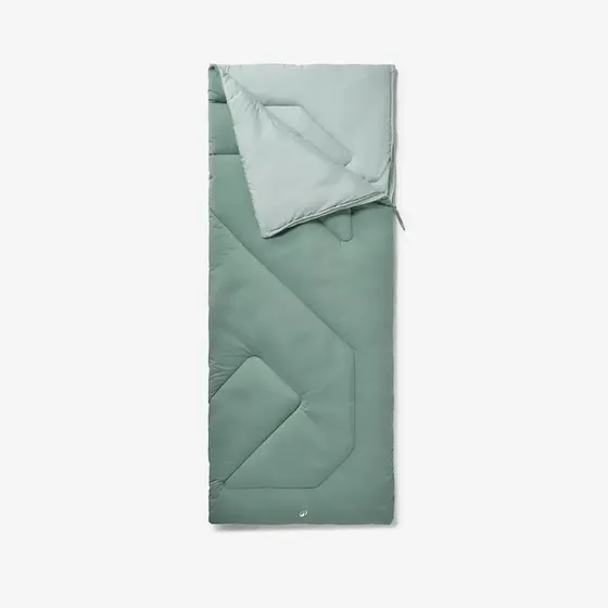 Sleeping bag de camping 10 °C Comfort verde Decathlon