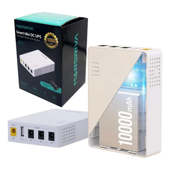 Mini Ups Marsriva Kp3 Modem Router Fibra Punto Power Bank