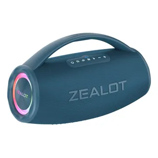Bocina Bluetooth Zealot S97 80w Luz Rgb Usb Powerbank Azul